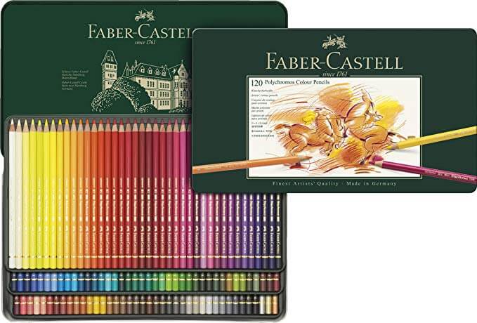 Faber ファーバーカステル ポリクロモス色鉛筆セット 120色 缶入