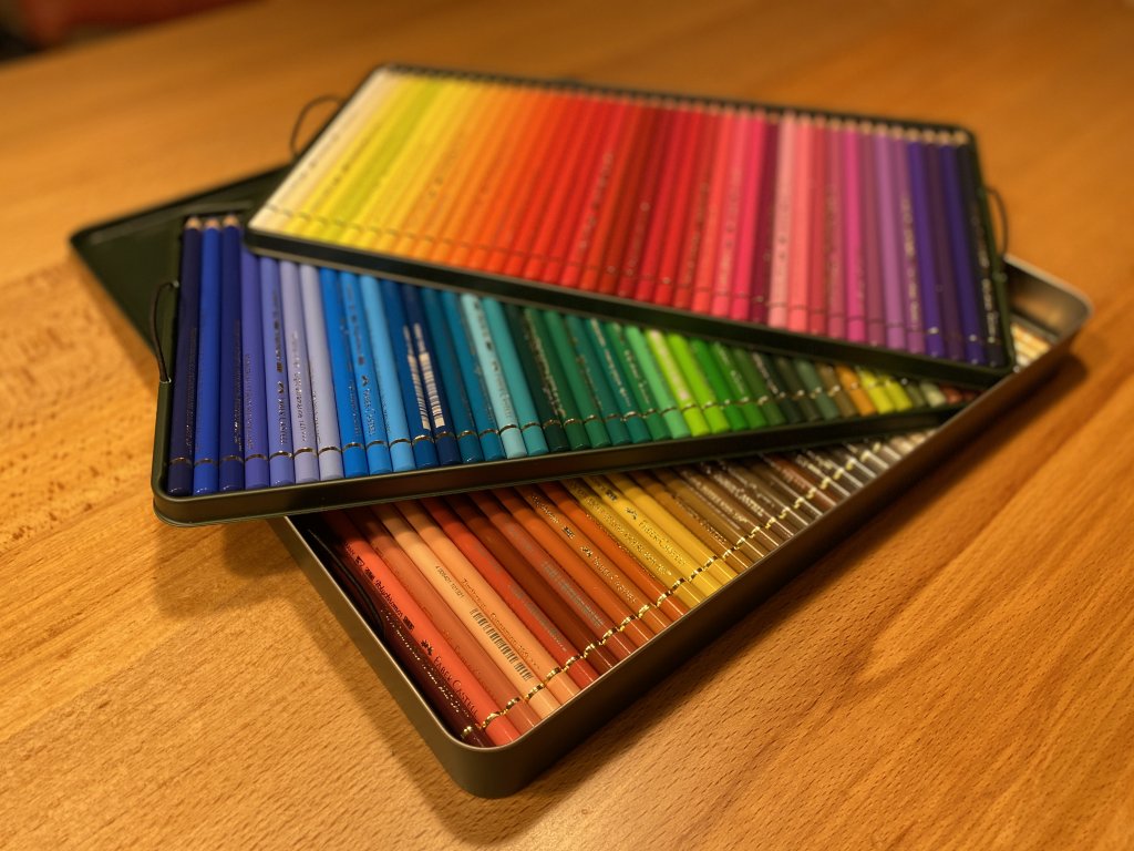 育児に役立つ家電・ガジェット Faber-Castell ファーバーカステル ポリクロモス色鉛筆セット 120色 缶入