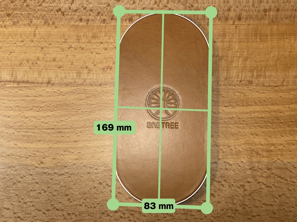 ENETREE 高速ワイヤレス充電器 EWCP01 サイズ