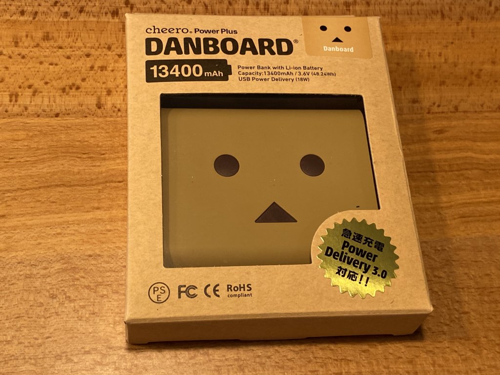 cheero DANBOARD 13400mAh PD18W 外箱