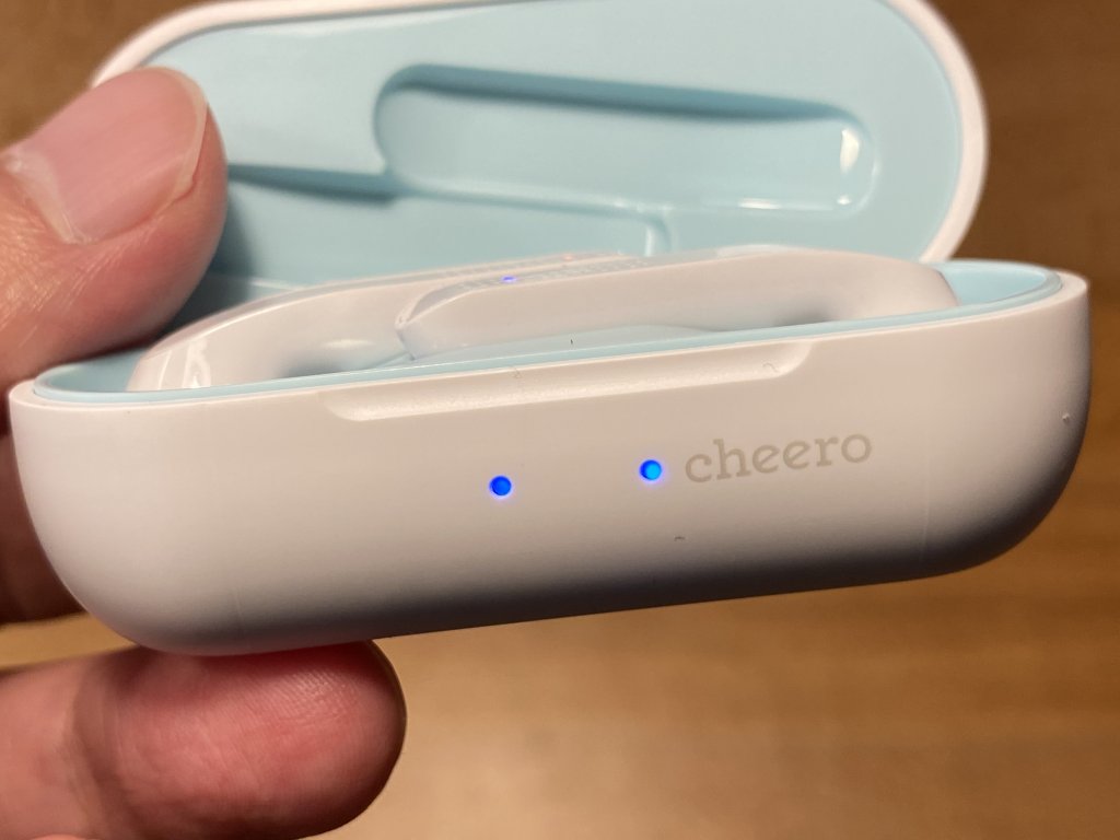 cheero Wireless Earphones Light Style バッテリーインジケーター