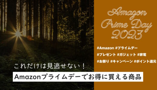 【2024年】Amazonプライムデーでお得に買えるおすすめの商品紹介